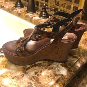 Steve Madden animal print sandals